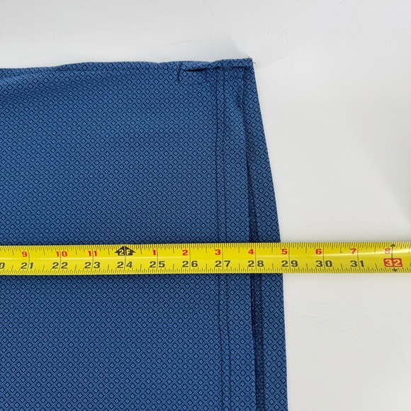 PGA TOUR Mens Casual Blue Geometric Print Short Sleeve Golf Polo Shirt Size L - Picture 8 of 9